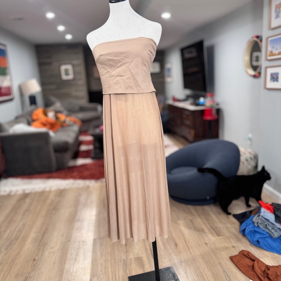 DOLAN Sheer Mesh Long Tube Top size XS - Picture 2 of 5